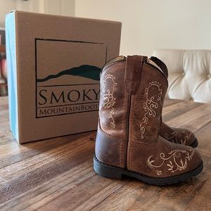 Childrens Smoky Mountain Hopalong Western Boot, like new, toddler size 6